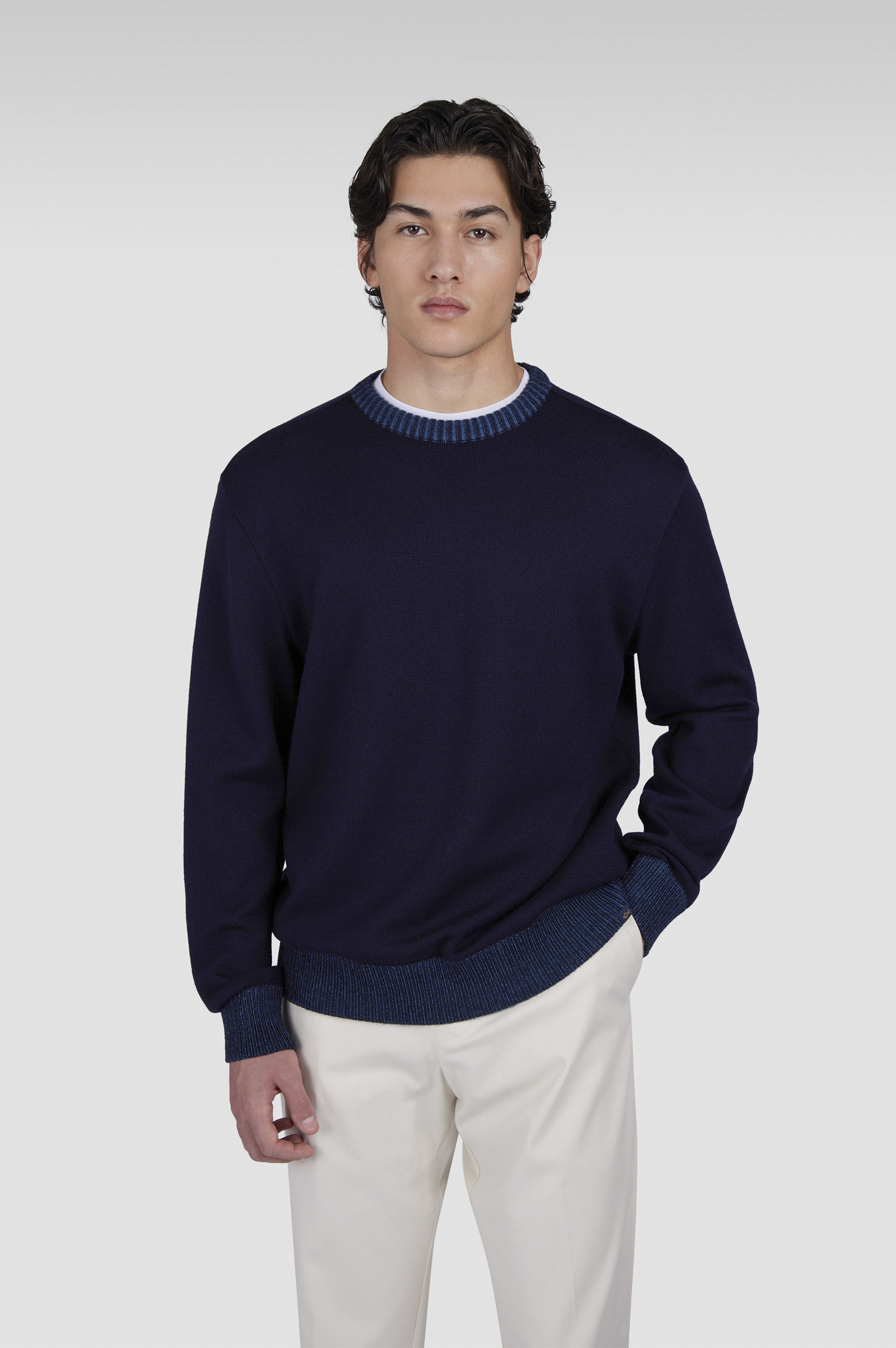 SOFT COOL TOUCH WOOL CREWNECK SWEATER - 6