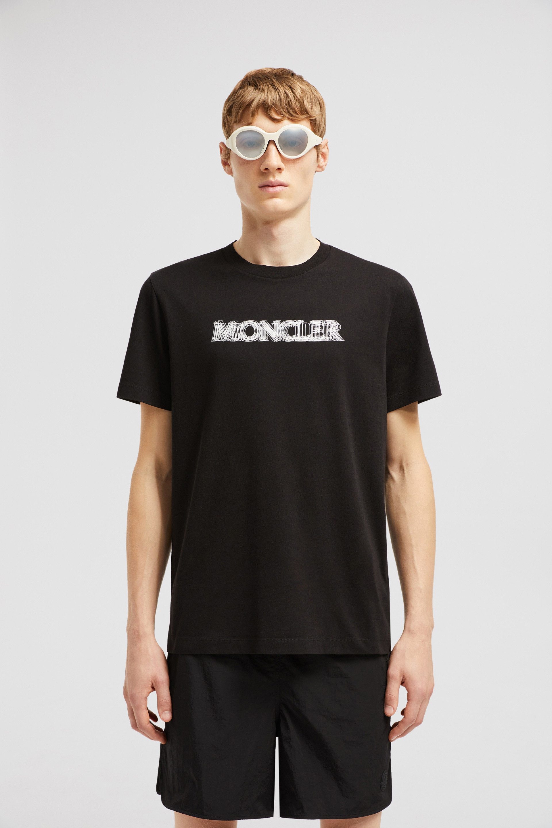 Blurred Logo Cotton T-Shirt - 2