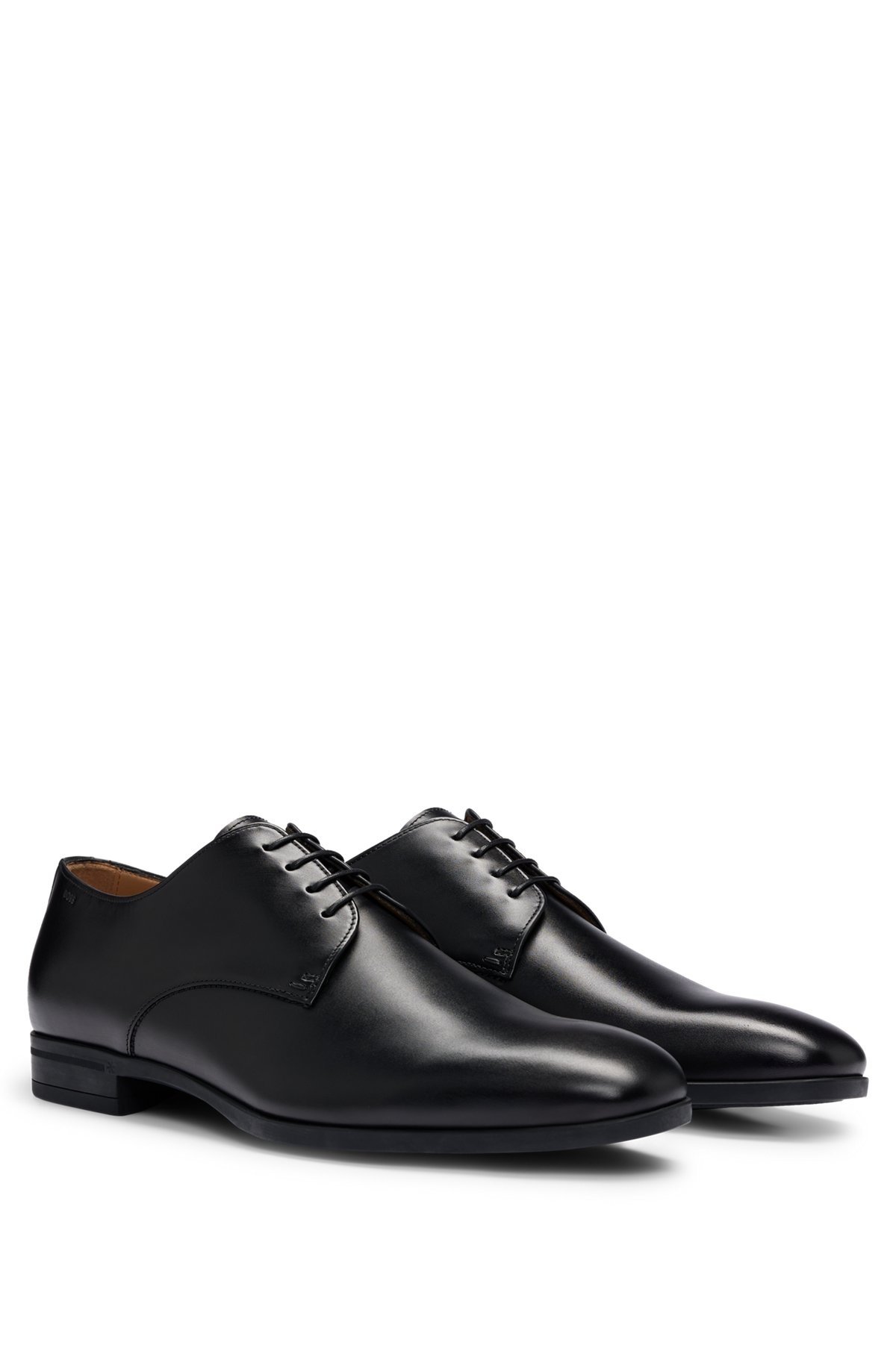 LEATHER DERBY SHOES WITH RUBBER SOLE - 2
