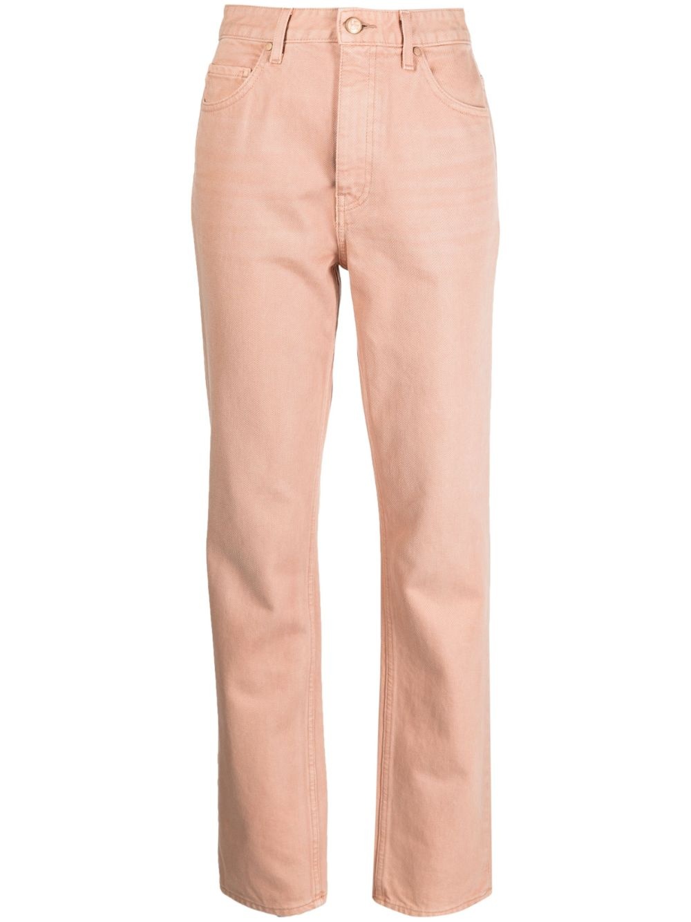 mid-rise straight-leg jeans - 1