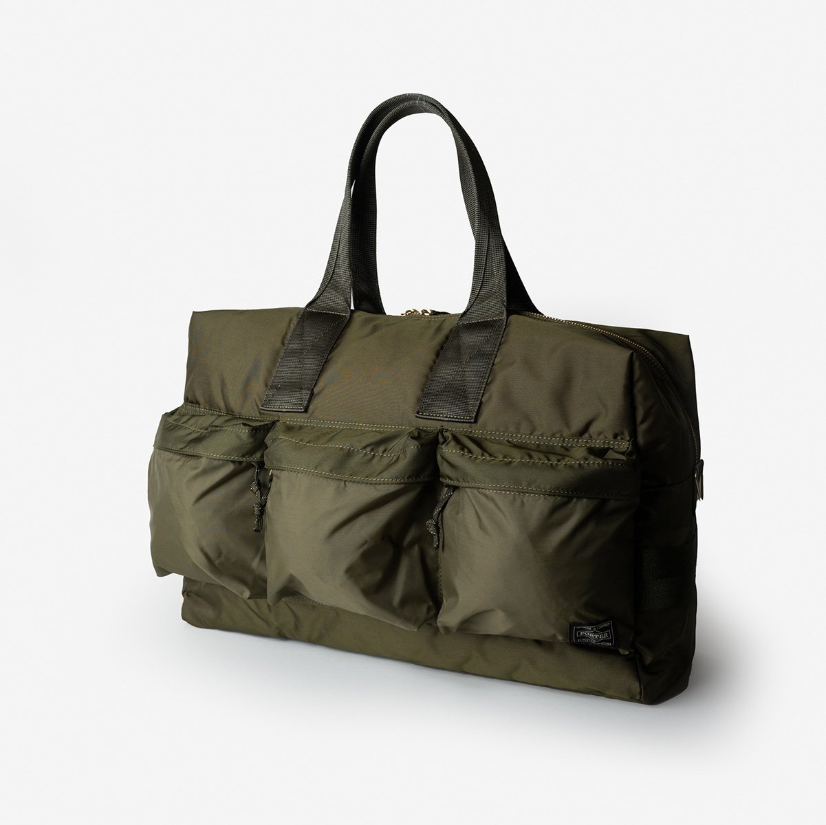 POR-FOR-DUF-OLV Porter - Yoshida & Co. - Force 2Way Duffle Bag - Olive - 1