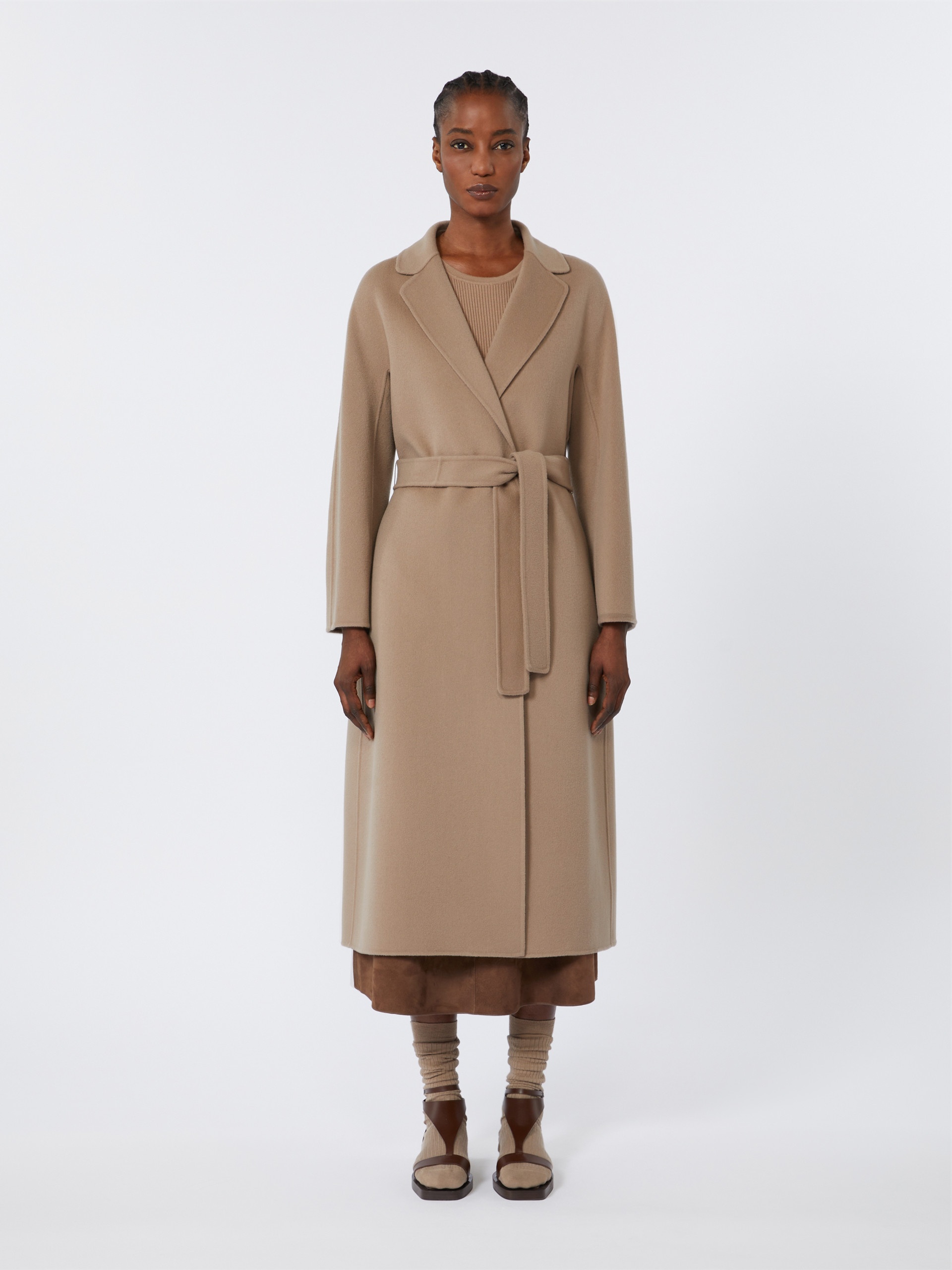 ESTURIA Wool broadcloth midi coat - 3