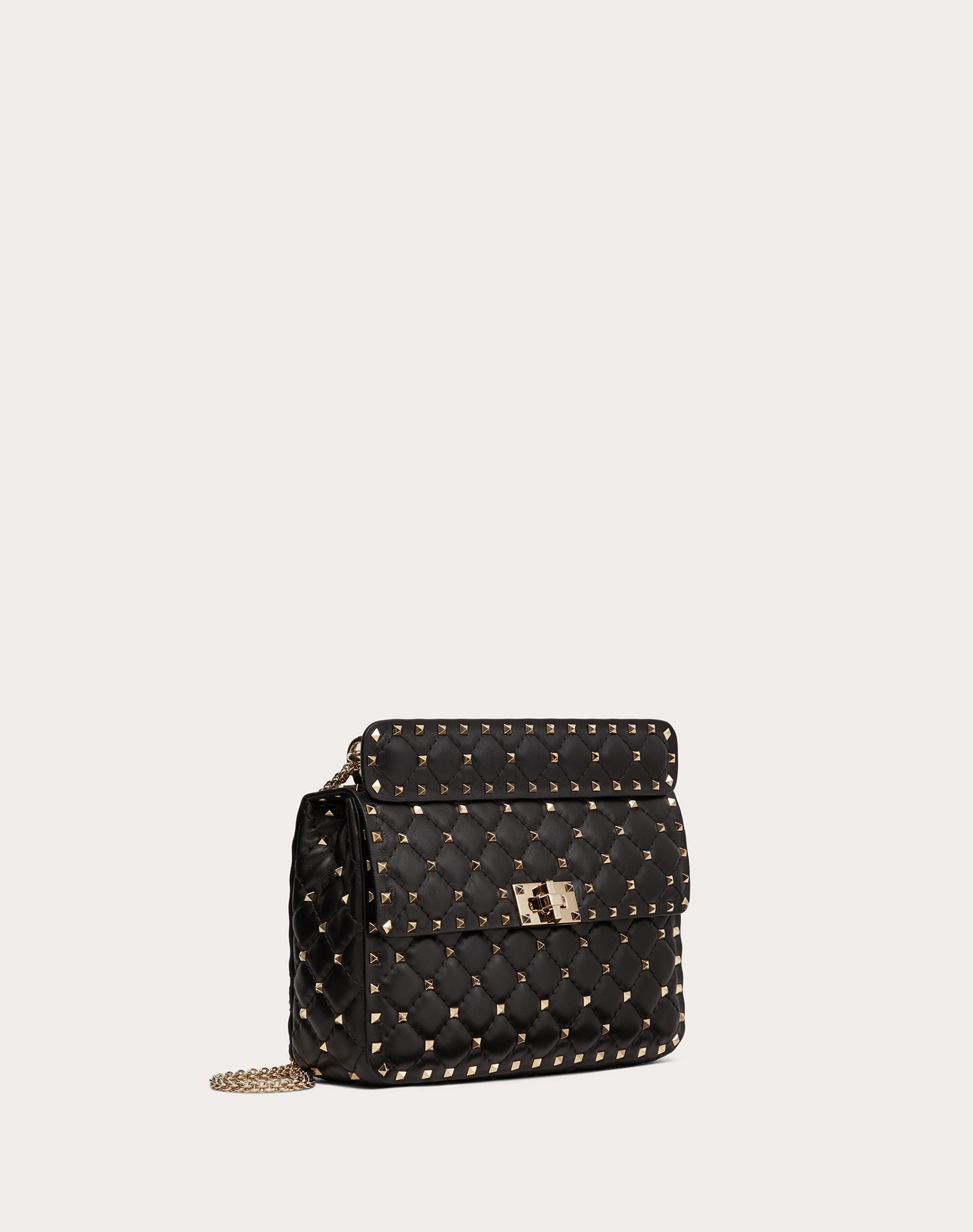 Medium Rockstud Spike Nappa Leather Bag - 2