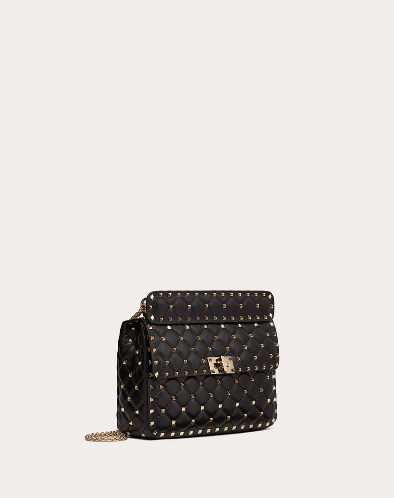 Valentino Medium Rockstud Spike Nappa Leather Bag outlook