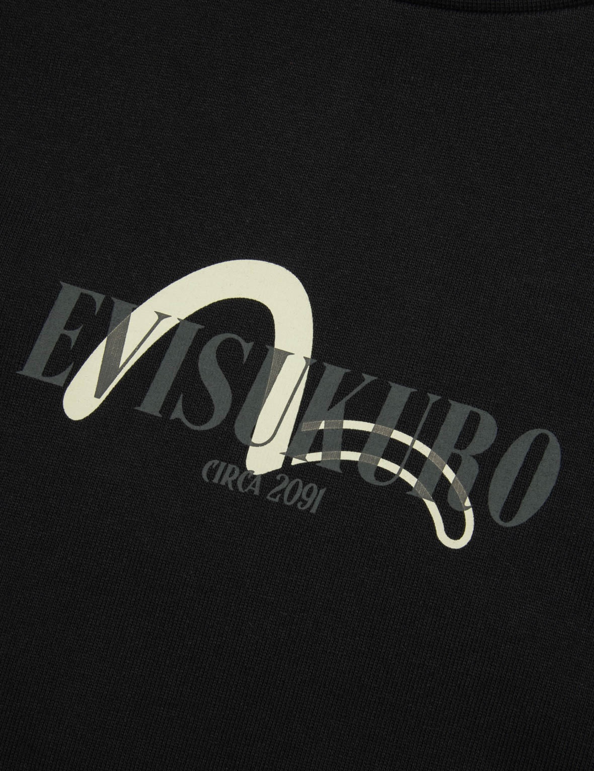 Logo Embroidery and Kamon Print Loose Fit T-Shirt - 8
