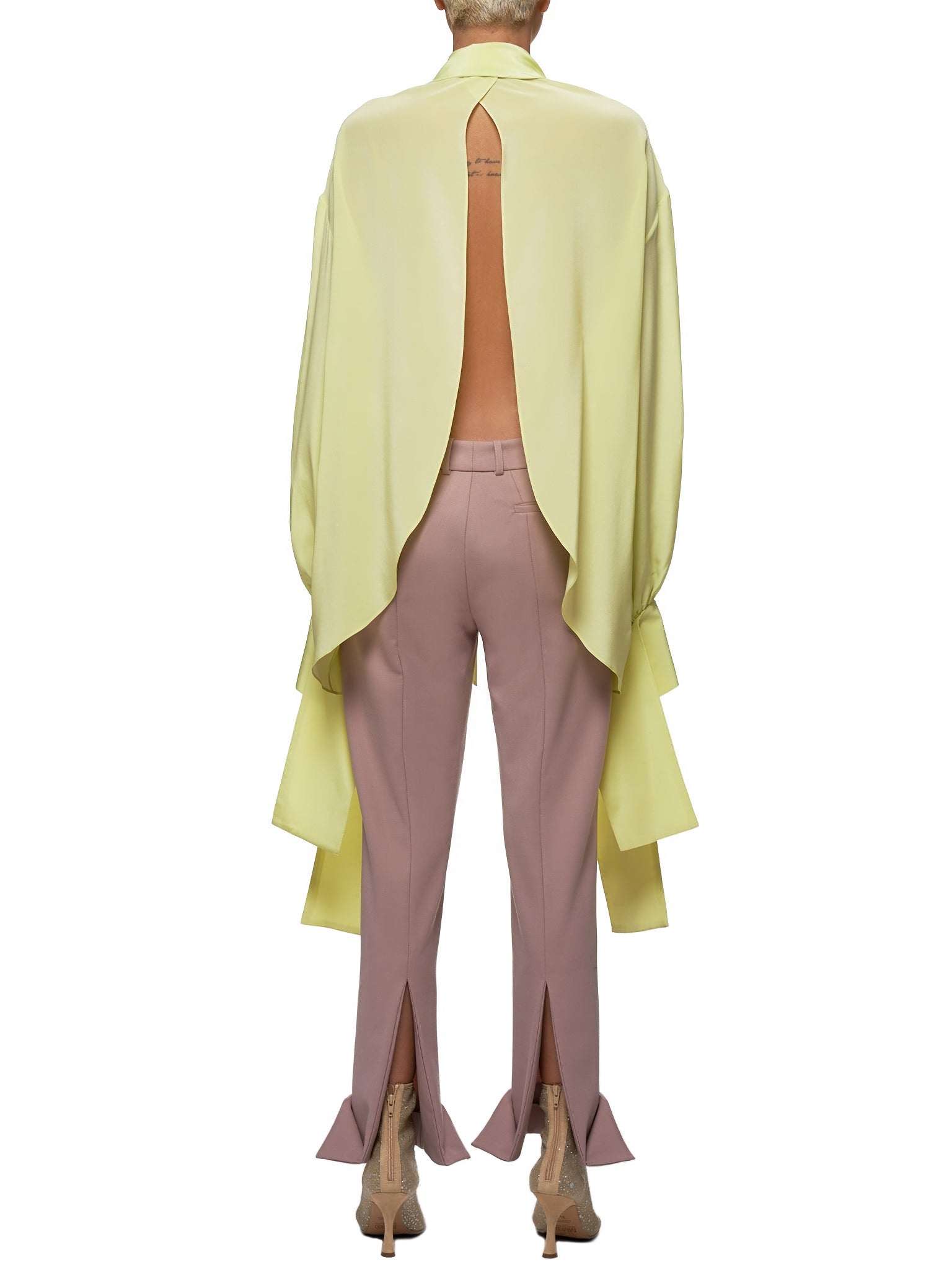 Draped Cuff Blouse - 3