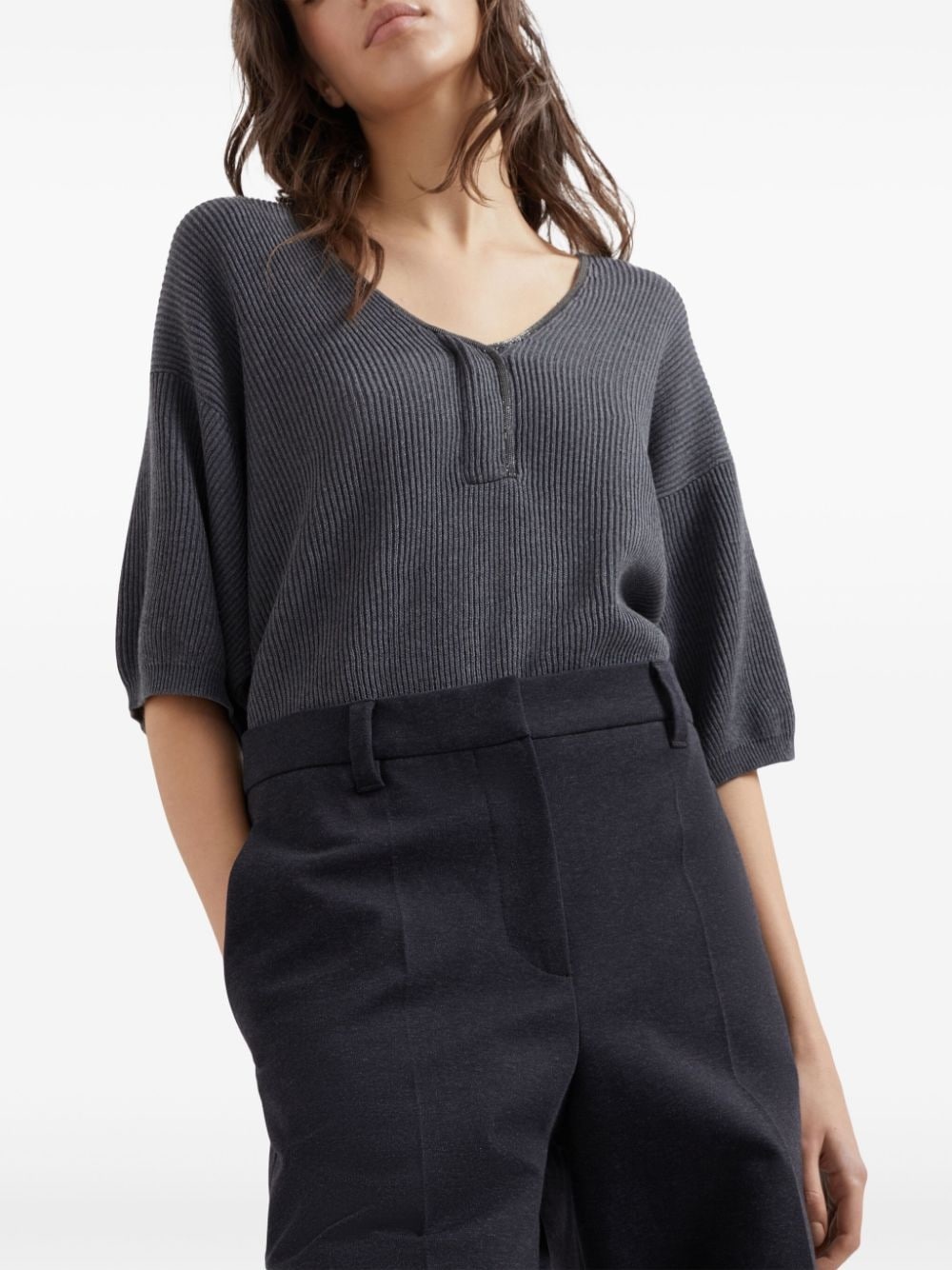 wide-leg trousers - 5