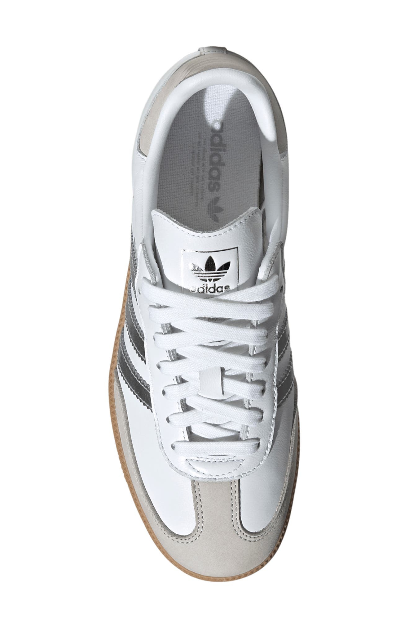 adidas Gender Inclusive Samba OG Sneaker in Ftwwht/sil at Nordstrom - 4