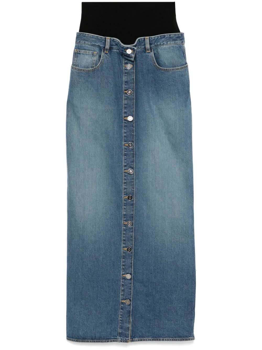 スカート ALAIA DENIM COTTON COLUMN SKIRT Alaïa Denim cotton column skirt | tessabit | REVERSIBLE