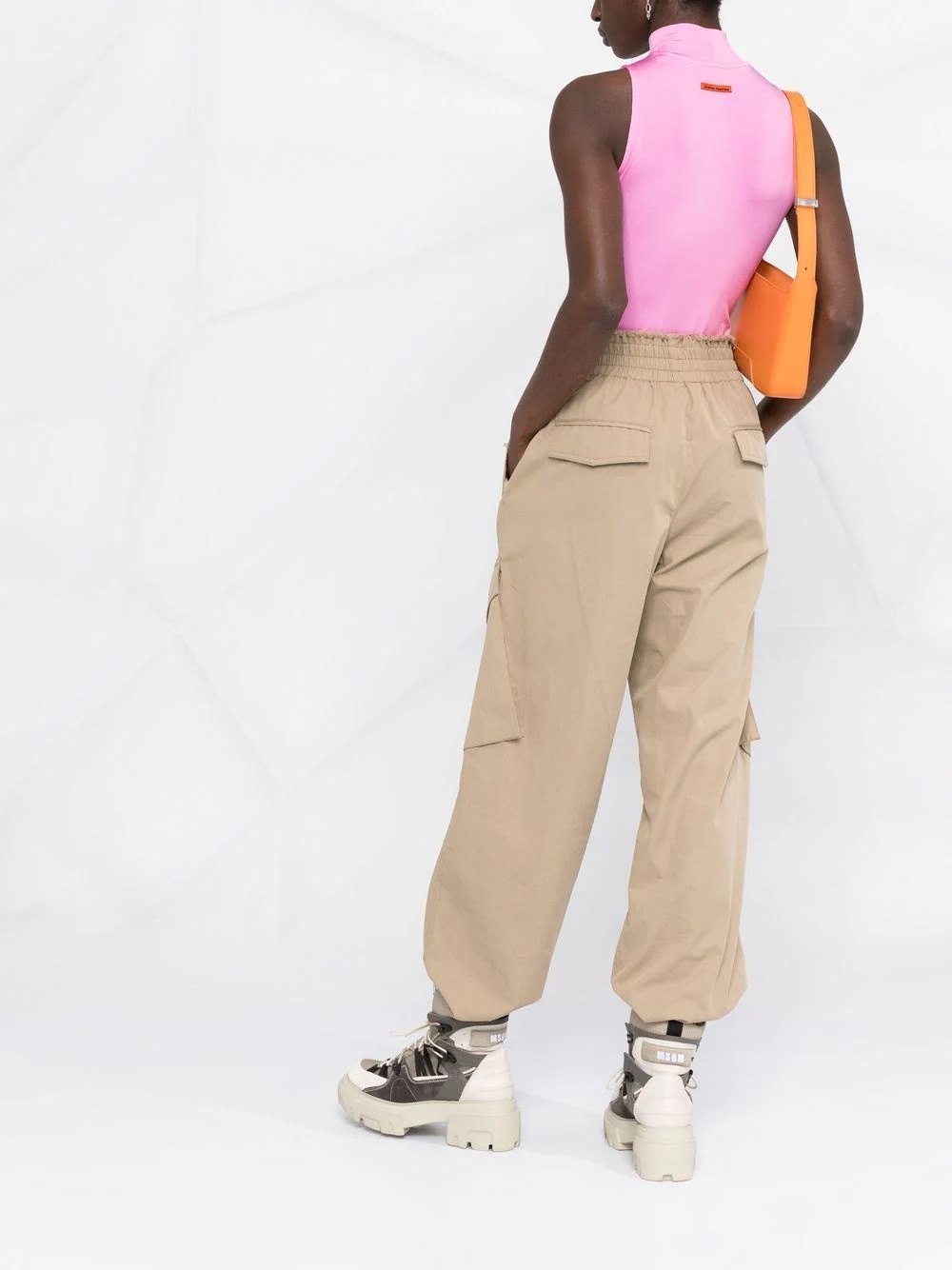 logo-patch sleeveless top - 7