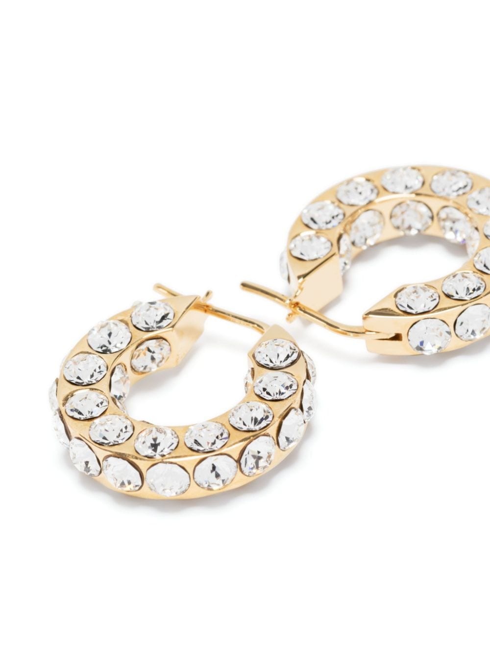 Jahleel crystal-embellished hoop earrings - 3