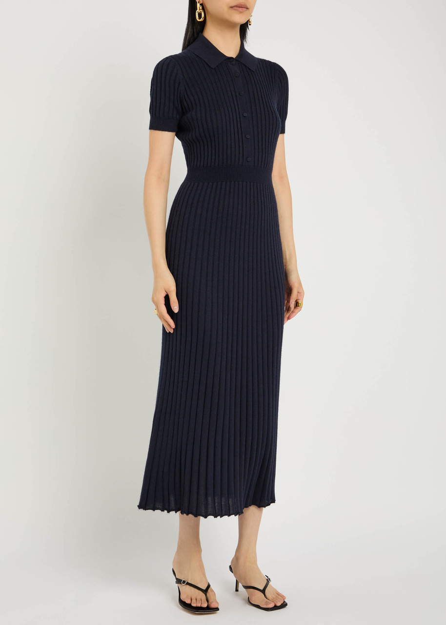 Gabriela Hearst Amor Silk and Cashmere-blend Midi Dress - 2
