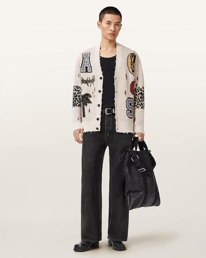 FOXX JACQUARD OVERSIZED CARDIGAN 4