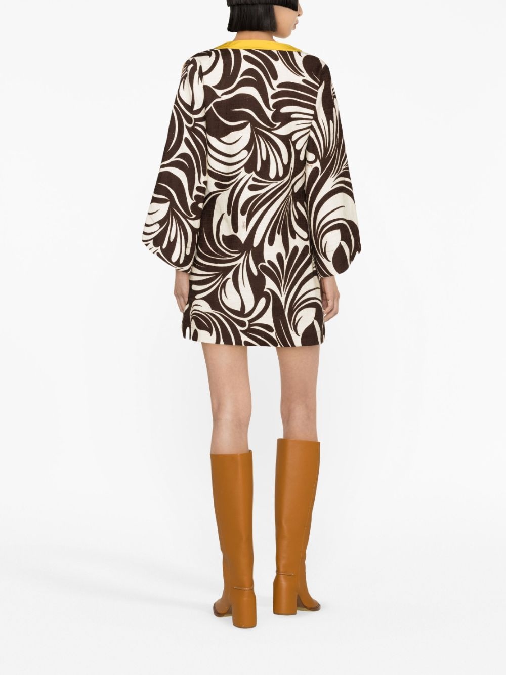 The Kaftan Mini printed dress - 4