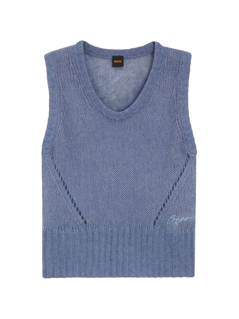 C_Frignac V-neck ribbed vest 1