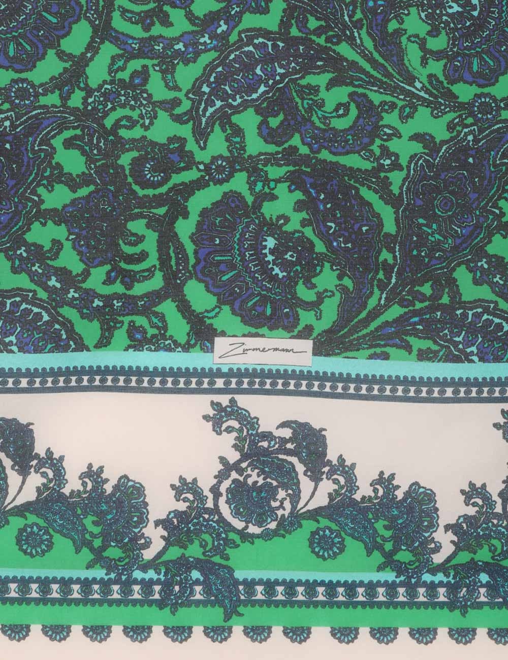 SILK COTTON SQUARE SCARF - 4