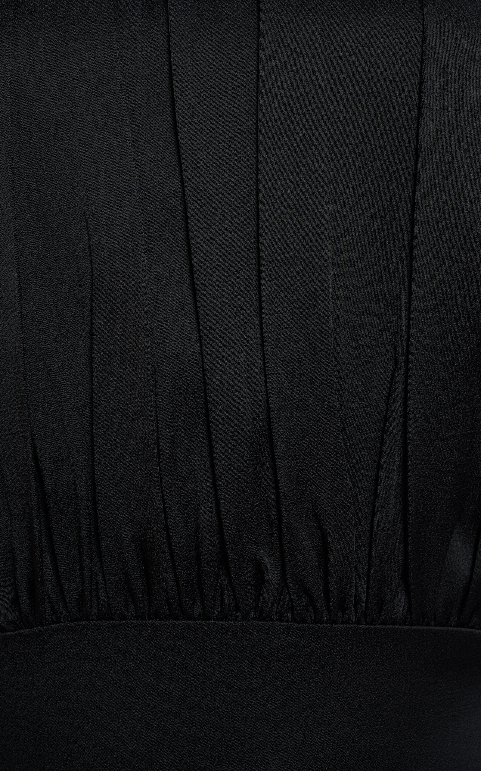 Ruched Satin Maxi Dress black - 5