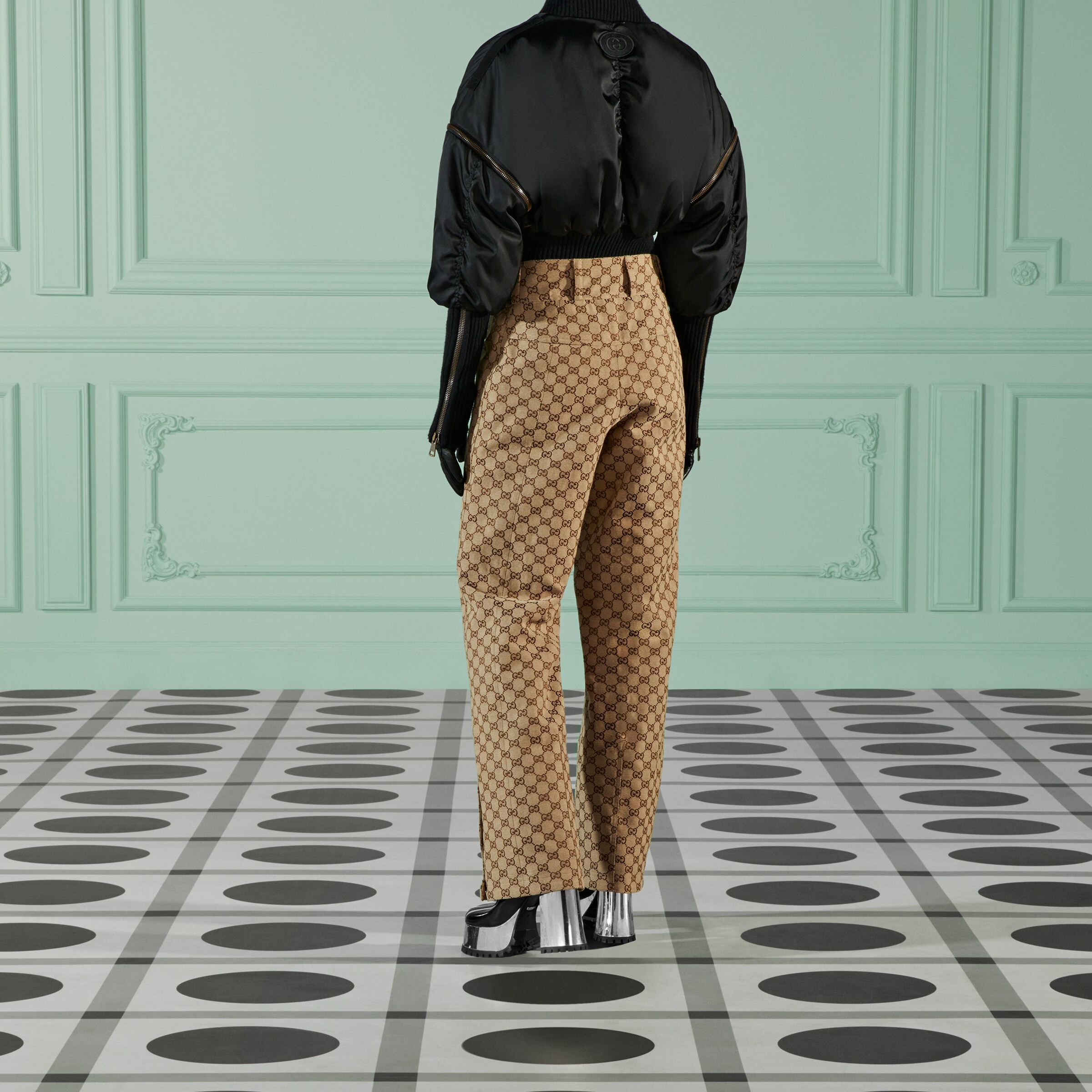 GG cotton canvas pant - 6
