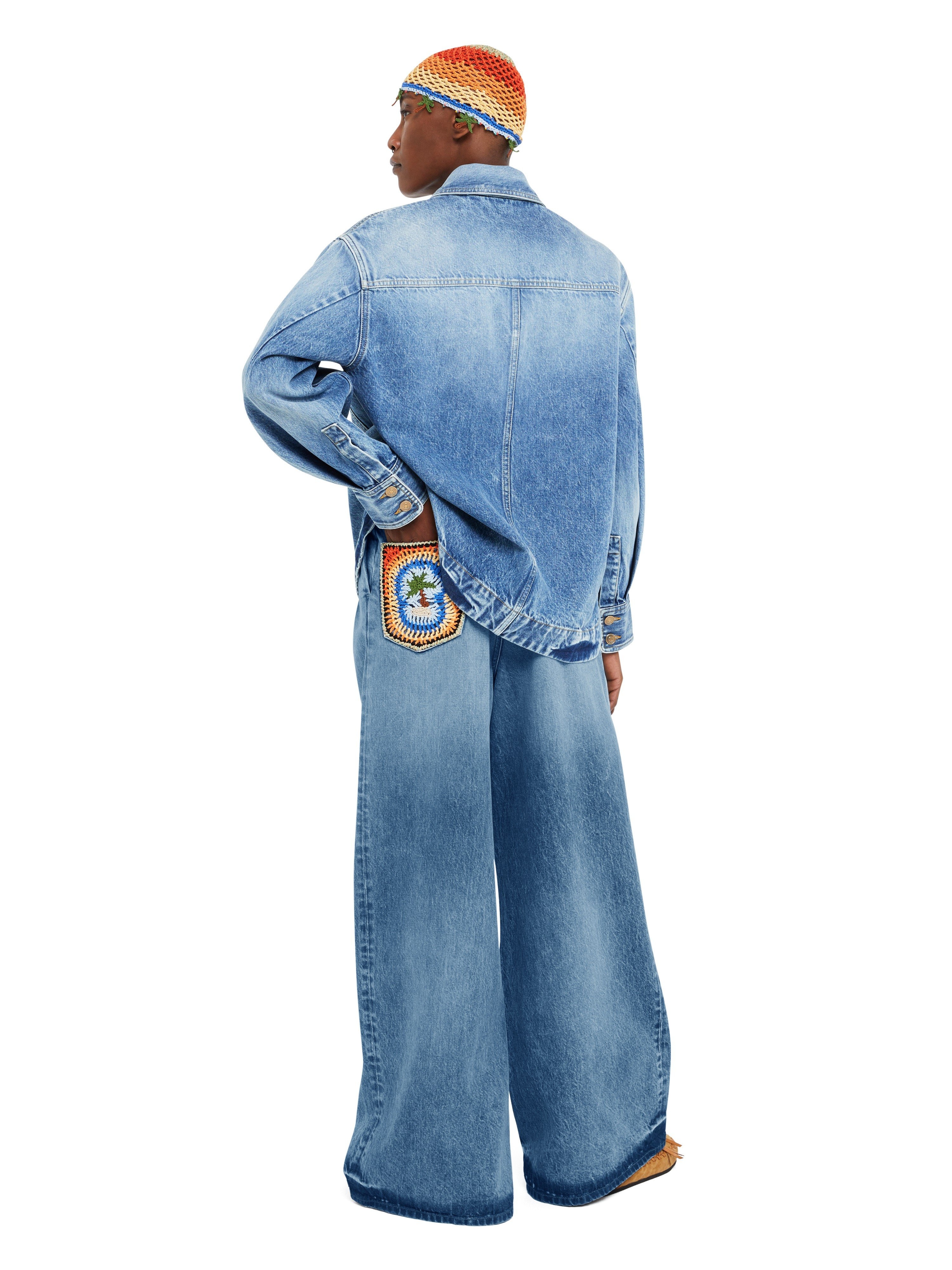 Sunny Crochet Denim Pants - 2