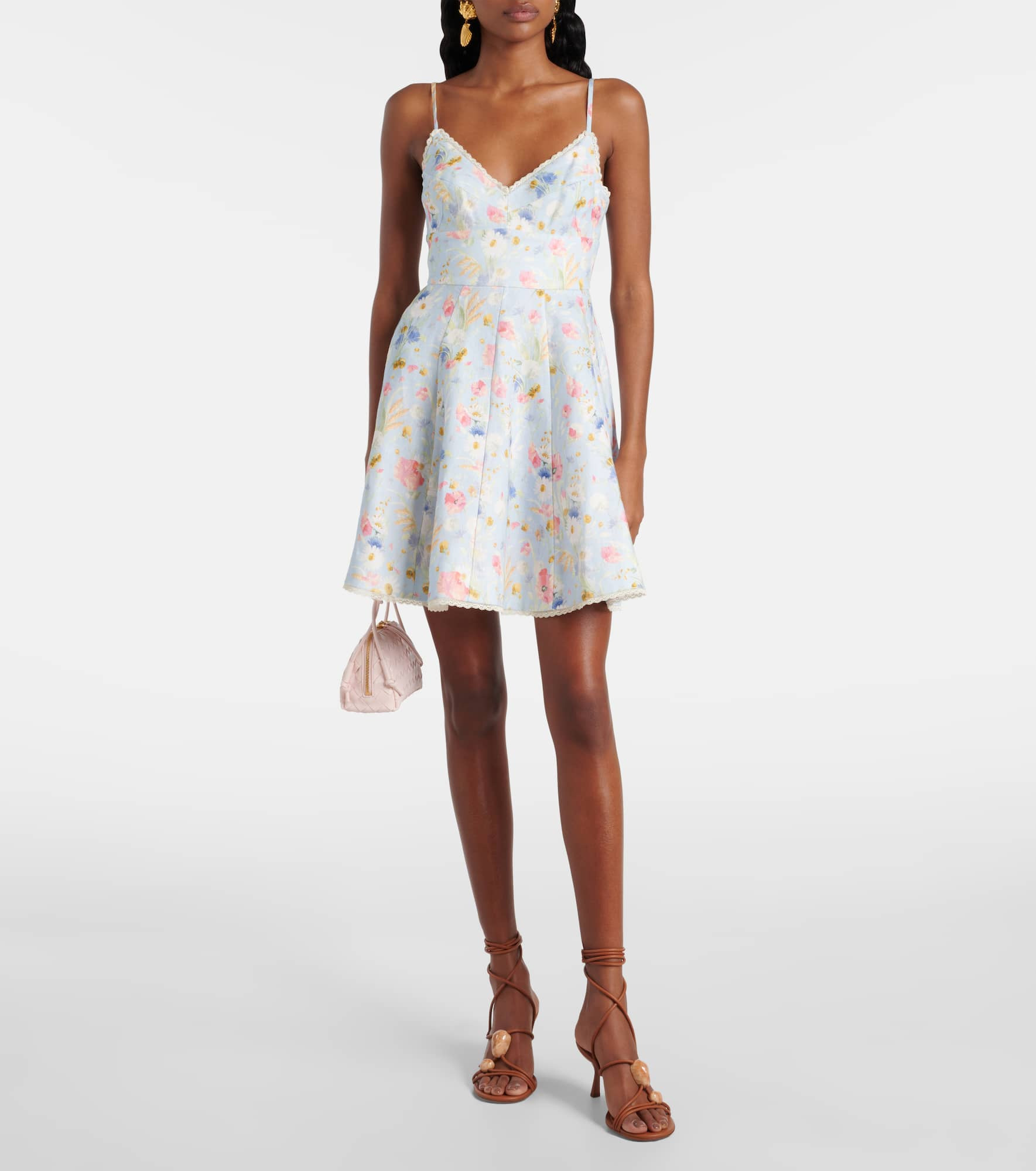 Lucky floral linen minidress - 2