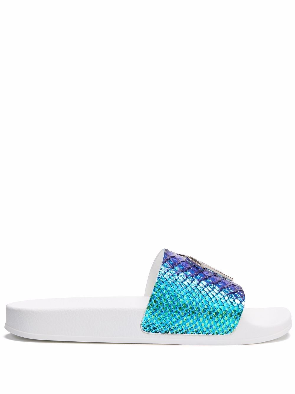 snakeskin-effect Brett slides - 1