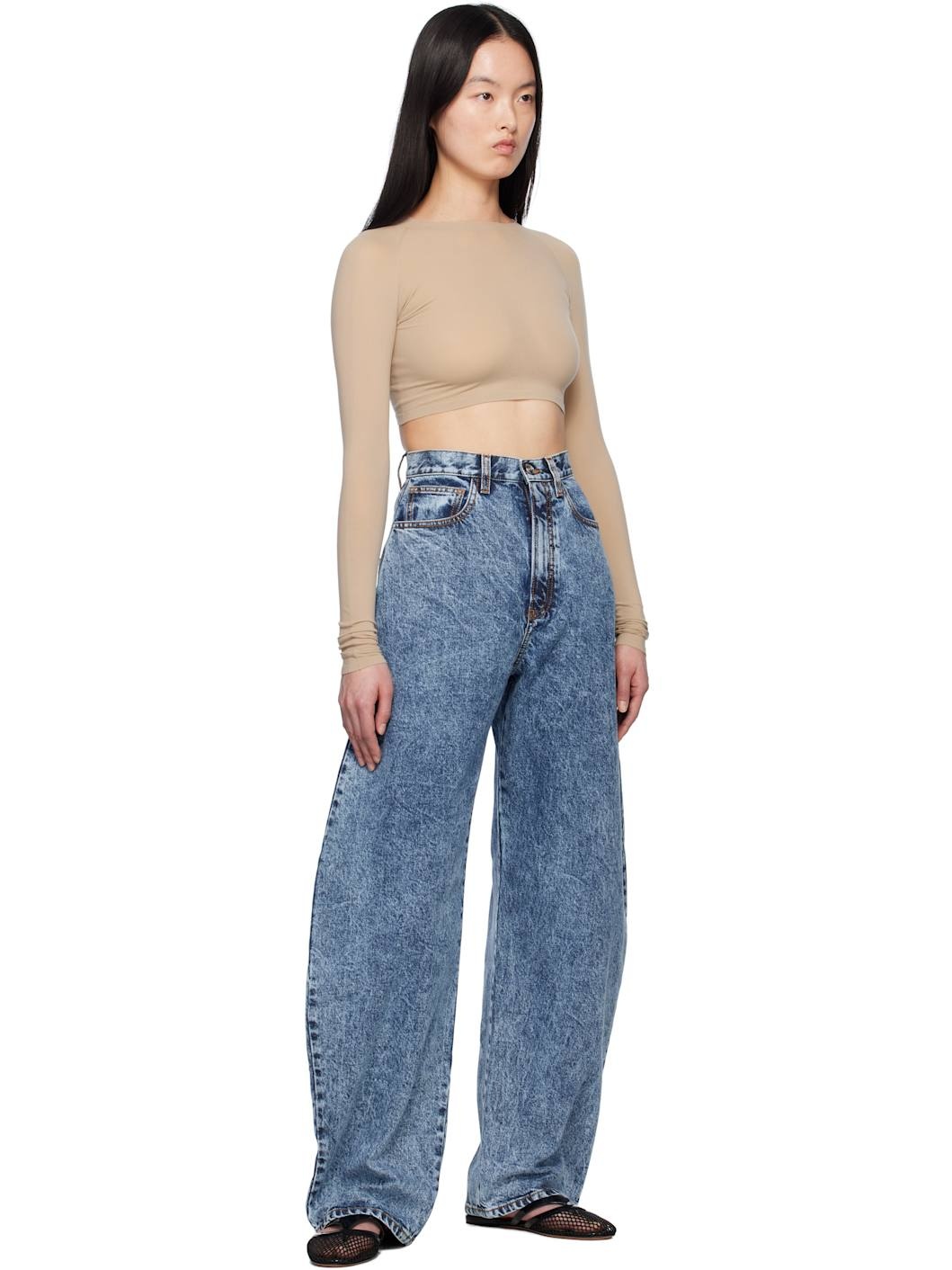 Blue Round Jeans - 4