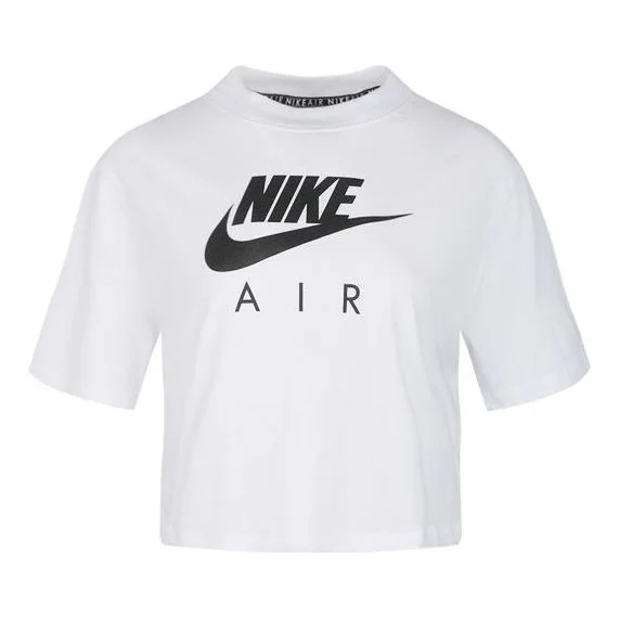 (WMNS) Nike Casual Loose Round Neck Short Sleeve White BV4778-100 - 1