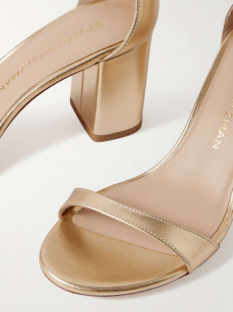 Nudist Block metallic leather sandals 4