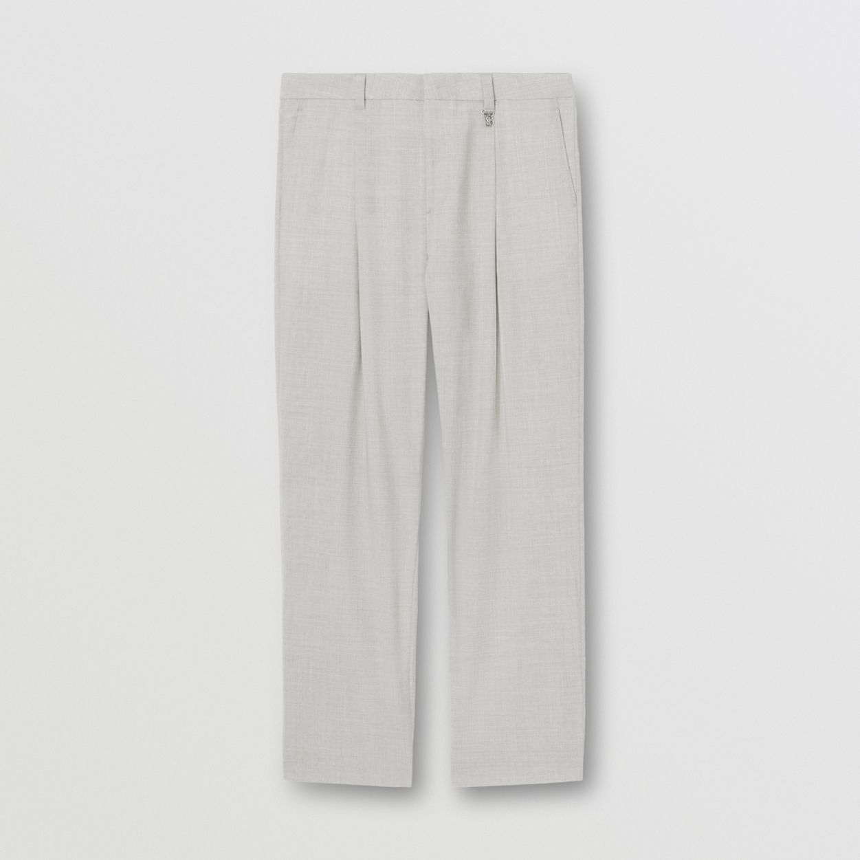 Monogram Motif Wool Wide-leg Trousers - 1