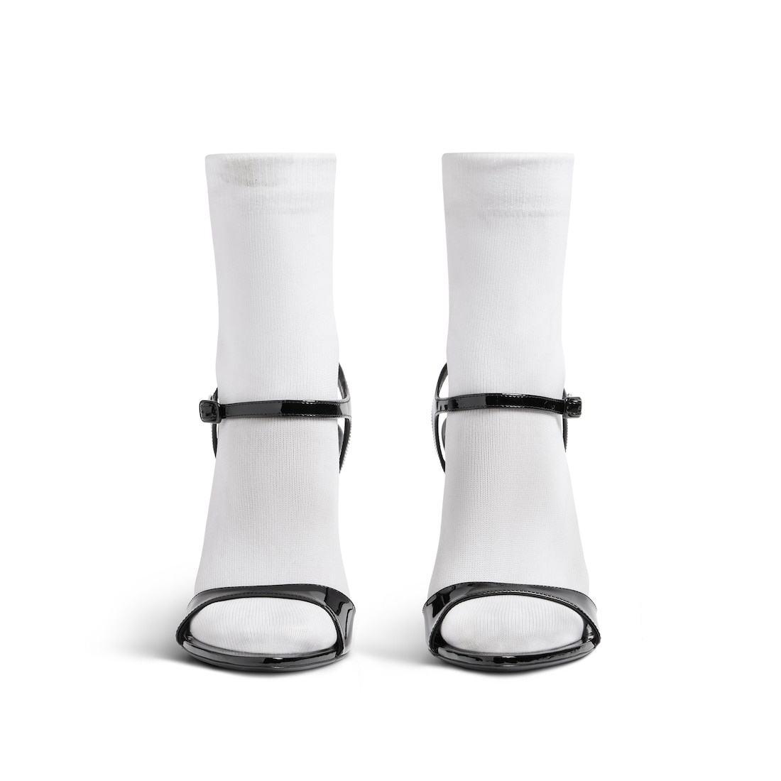 Women's Avenue Sock 110mm Sandal  in Black/white - 3
