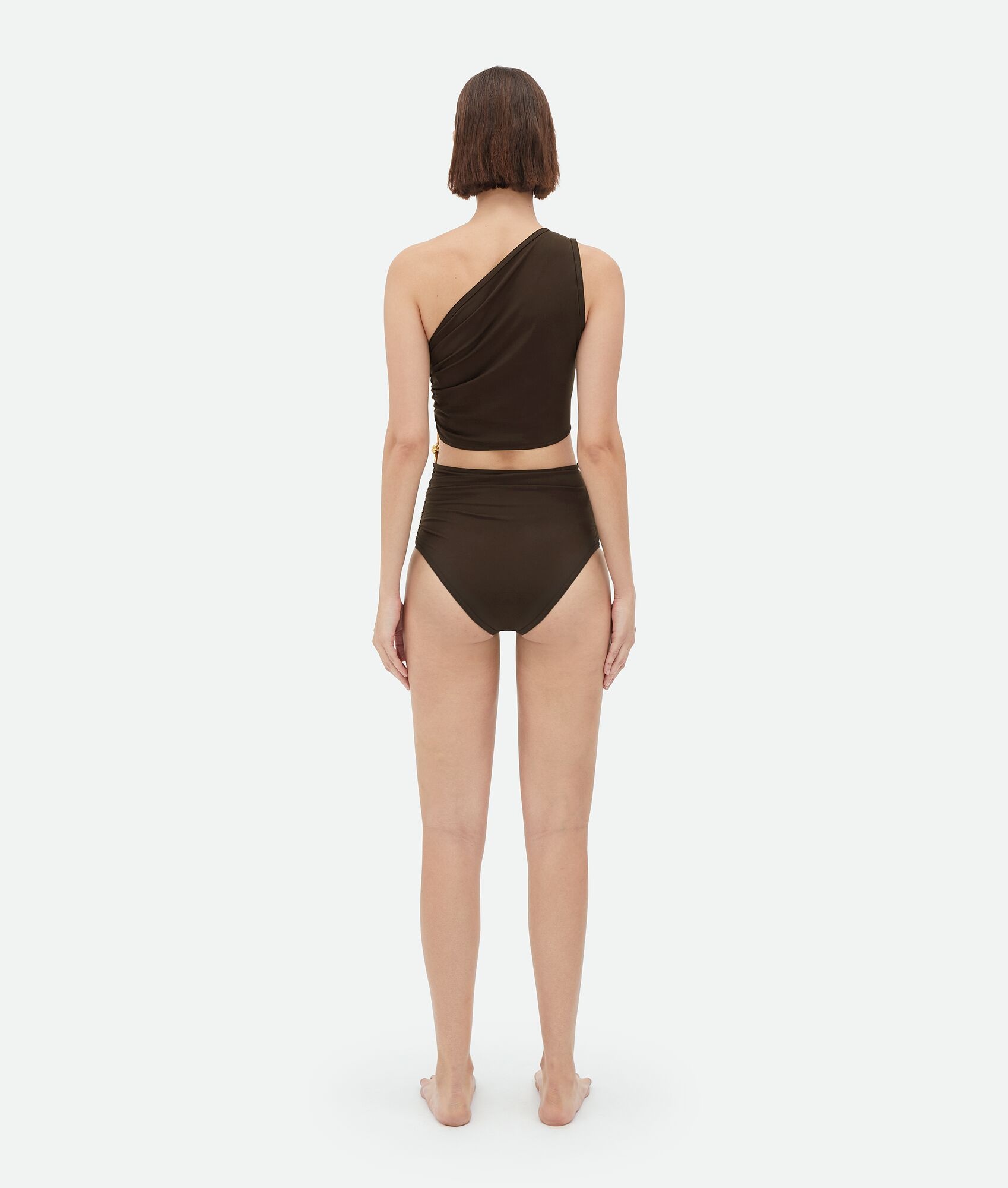Light Nylon Swimsuit With Metal Knot - 3