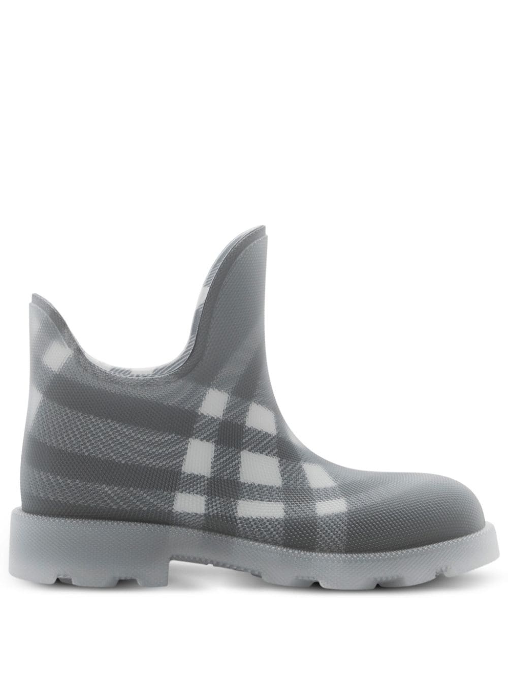 Marsh Vintage-check mesh boots - 1