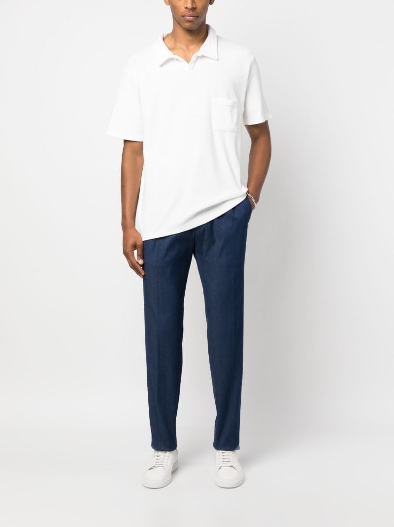 terry-cloth cotton polo shirt - 2