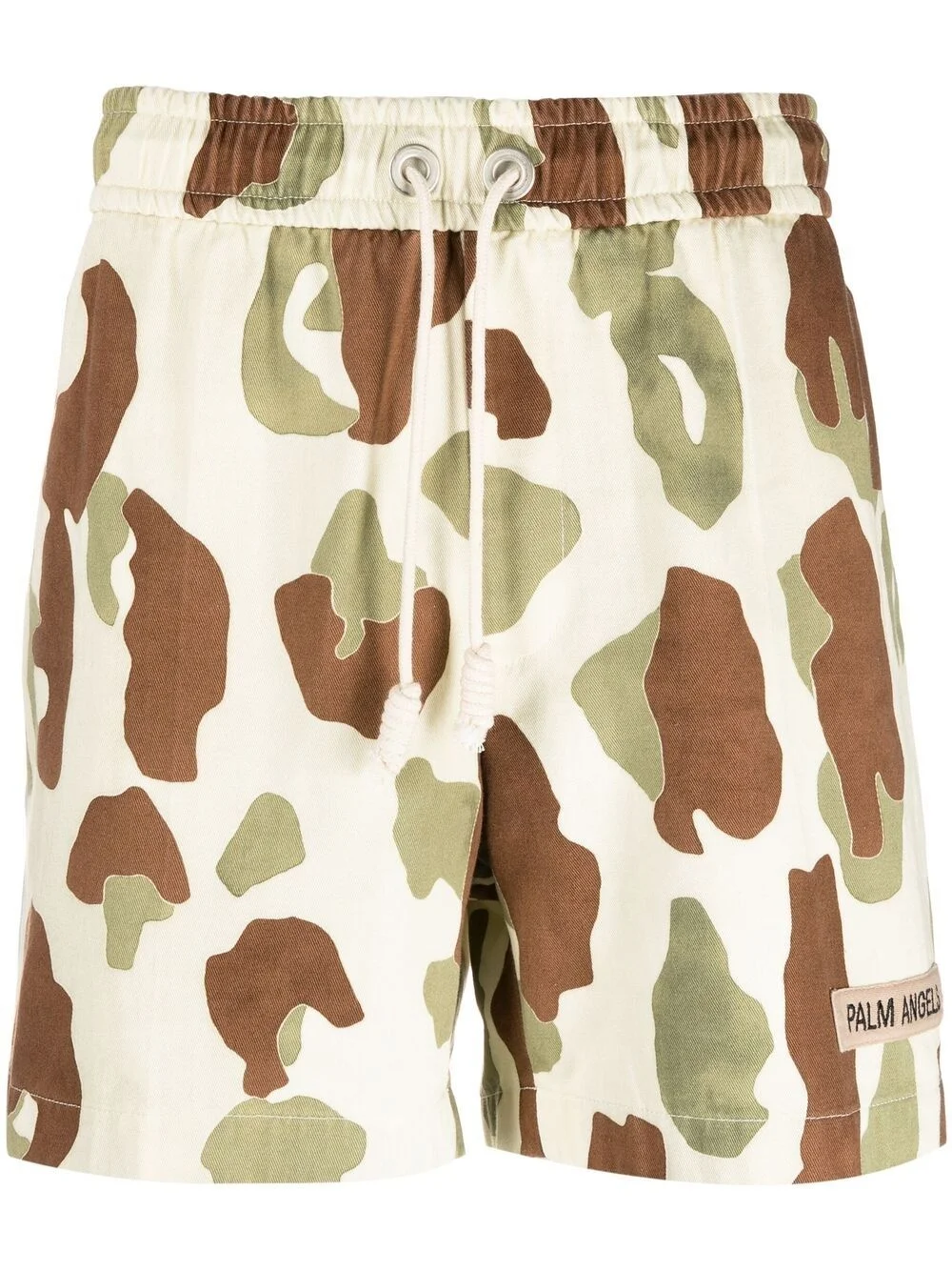 camouflage-print drawstring shorts - 1