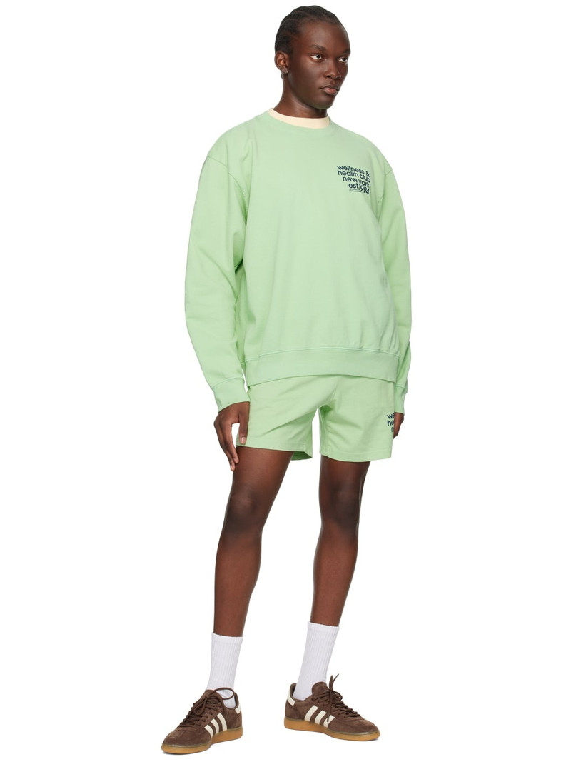 Sporty & Rich Green USA Health Club Sweatshirt outlook