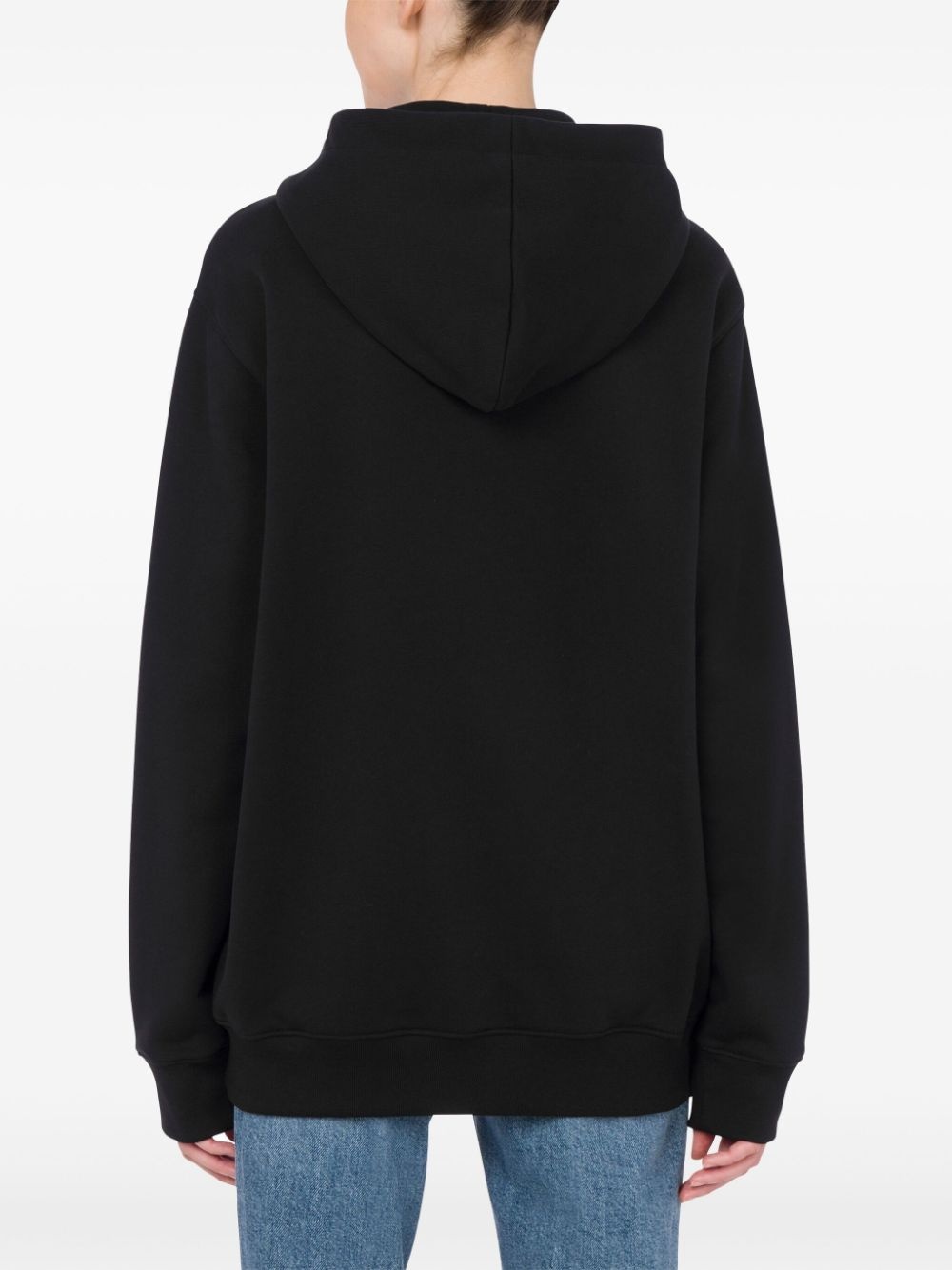 teddy bear-print hoodie - 3