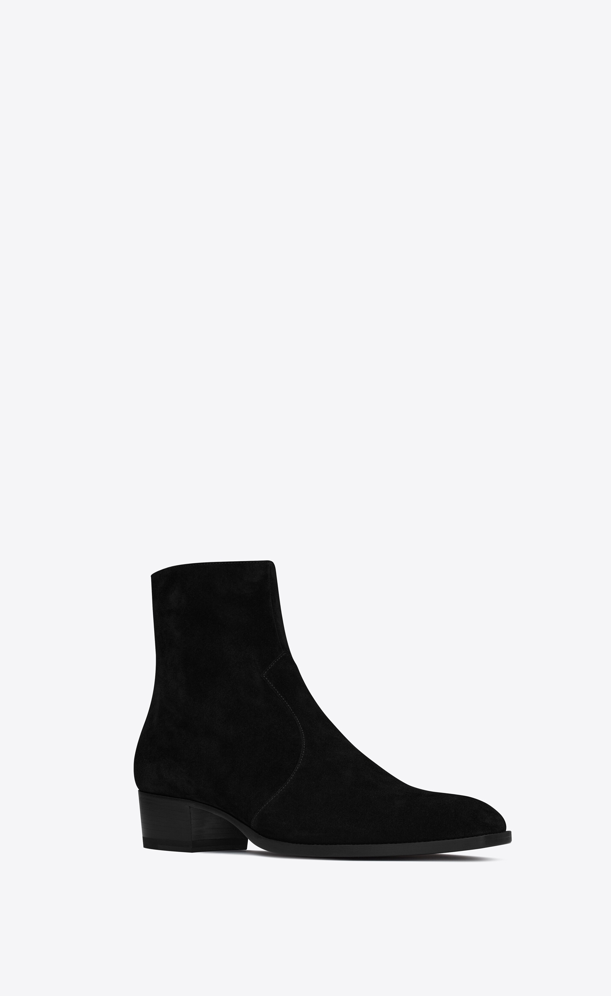 wyatt zipped boots in suede - 4