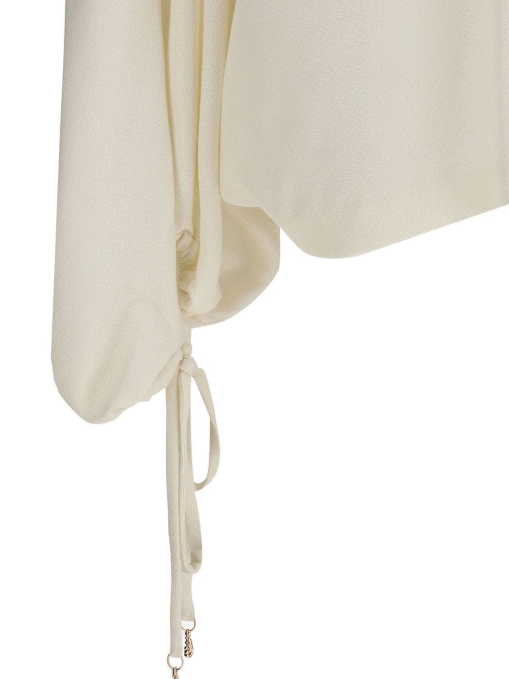 Wilmer drawstring-detail draped blouse - 4