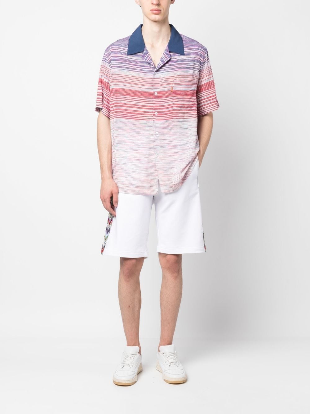 signature zigzag-detail shorts - 2