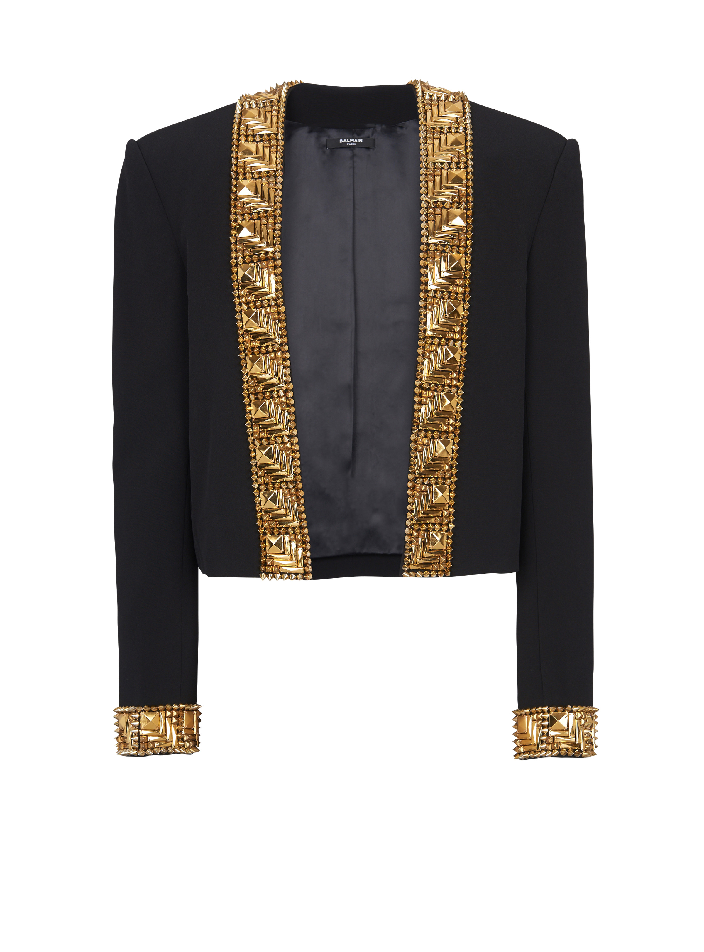 Blazer embroidered with pyramid studs - 1