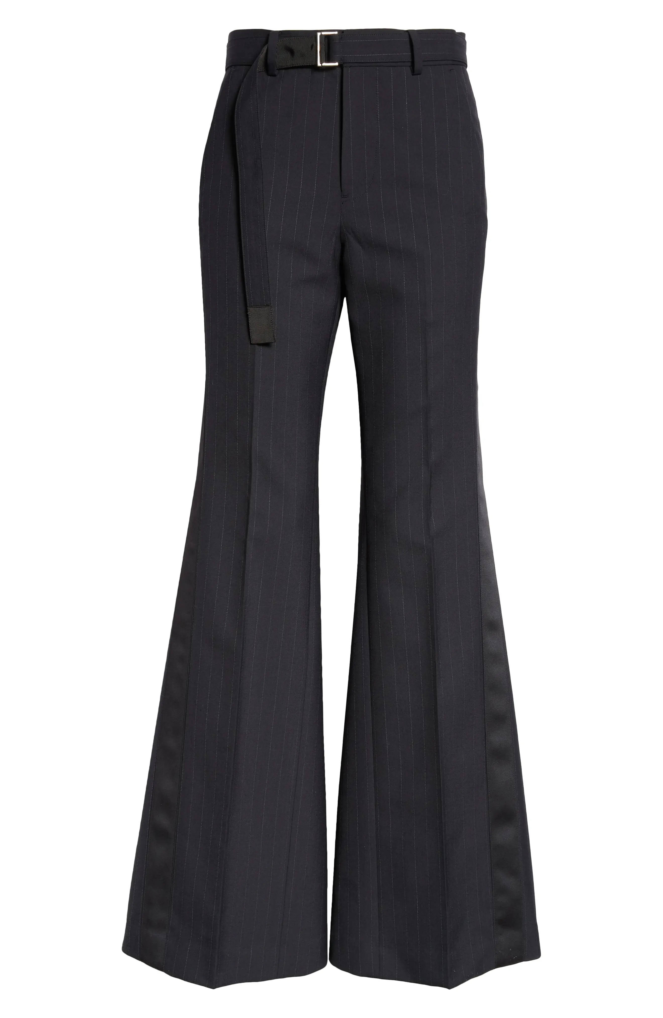 Pinstripe Flare Tuxedo Pants - 6