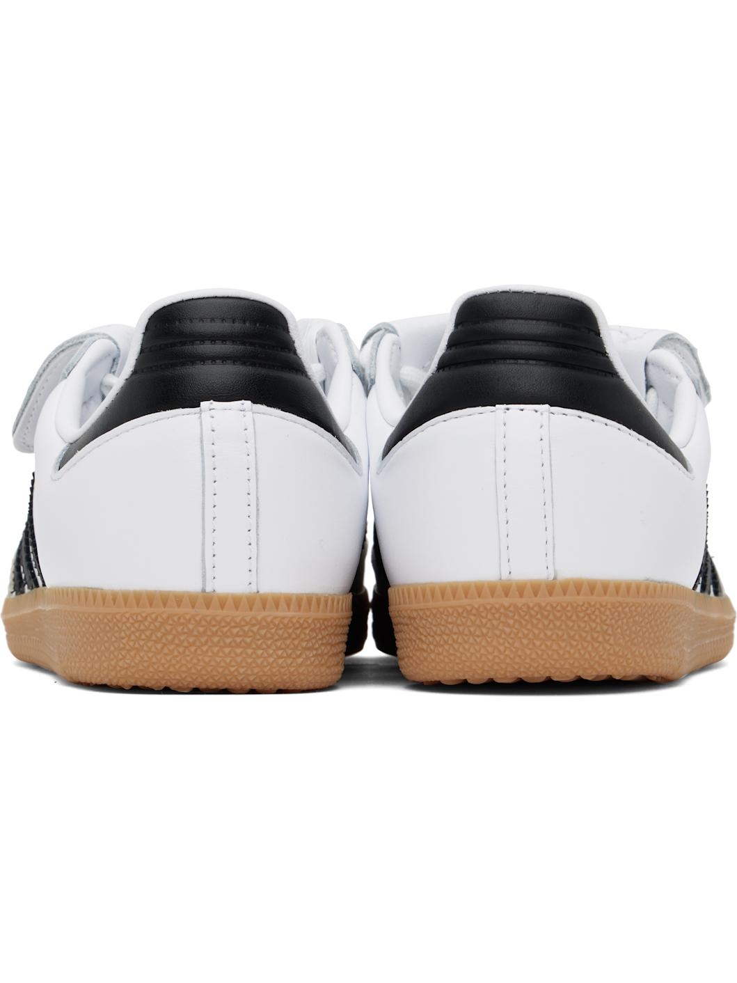 White & Black Samba LT Sneakers - 2