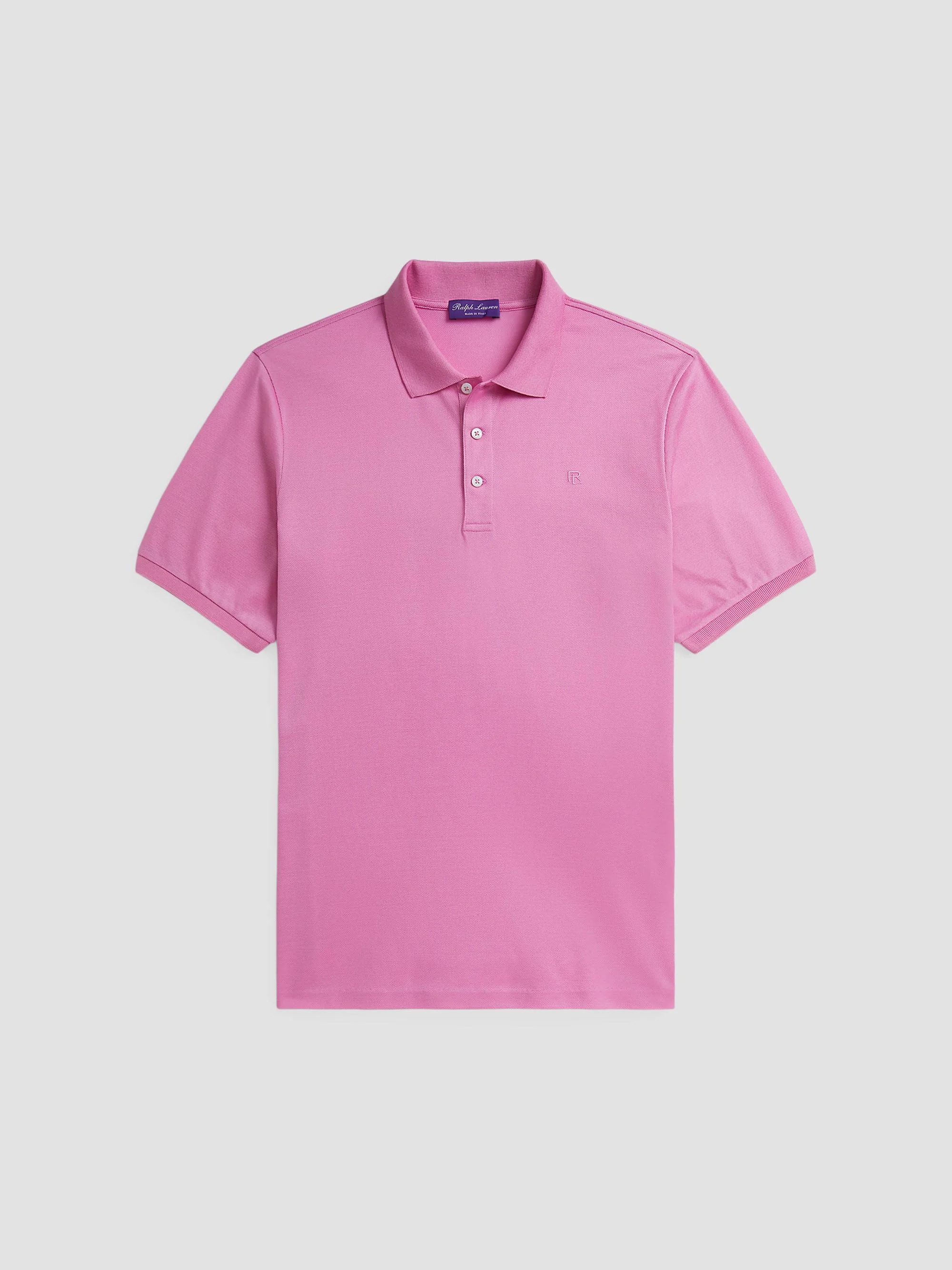 Men's RL Cotton Piqué Polo Shirt - Classic Pale Pink - 1