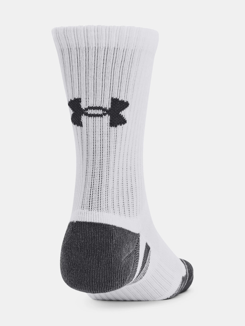 Under Armour Unisex UA Performance Cotton 3-Pack Mid-Crew Socks outlook