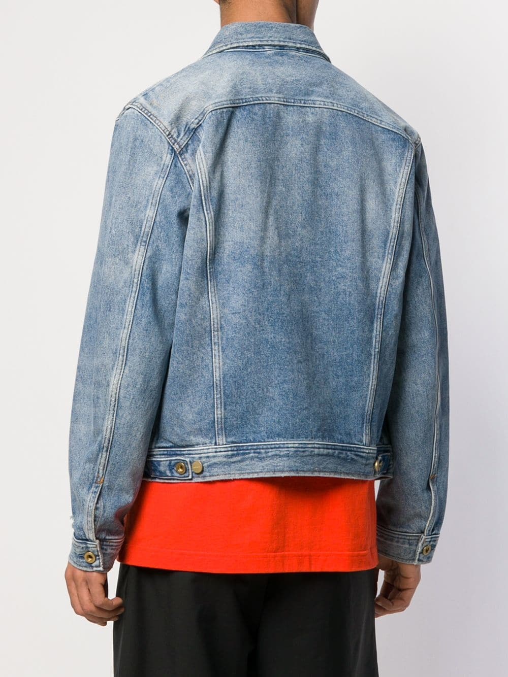 stonewashed denim jacket - 4