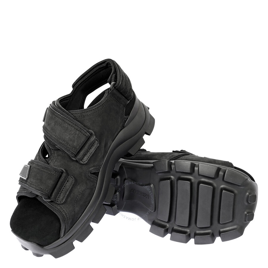 Ambush Ambush Men's Black Trek Strap Sandals | jomashop