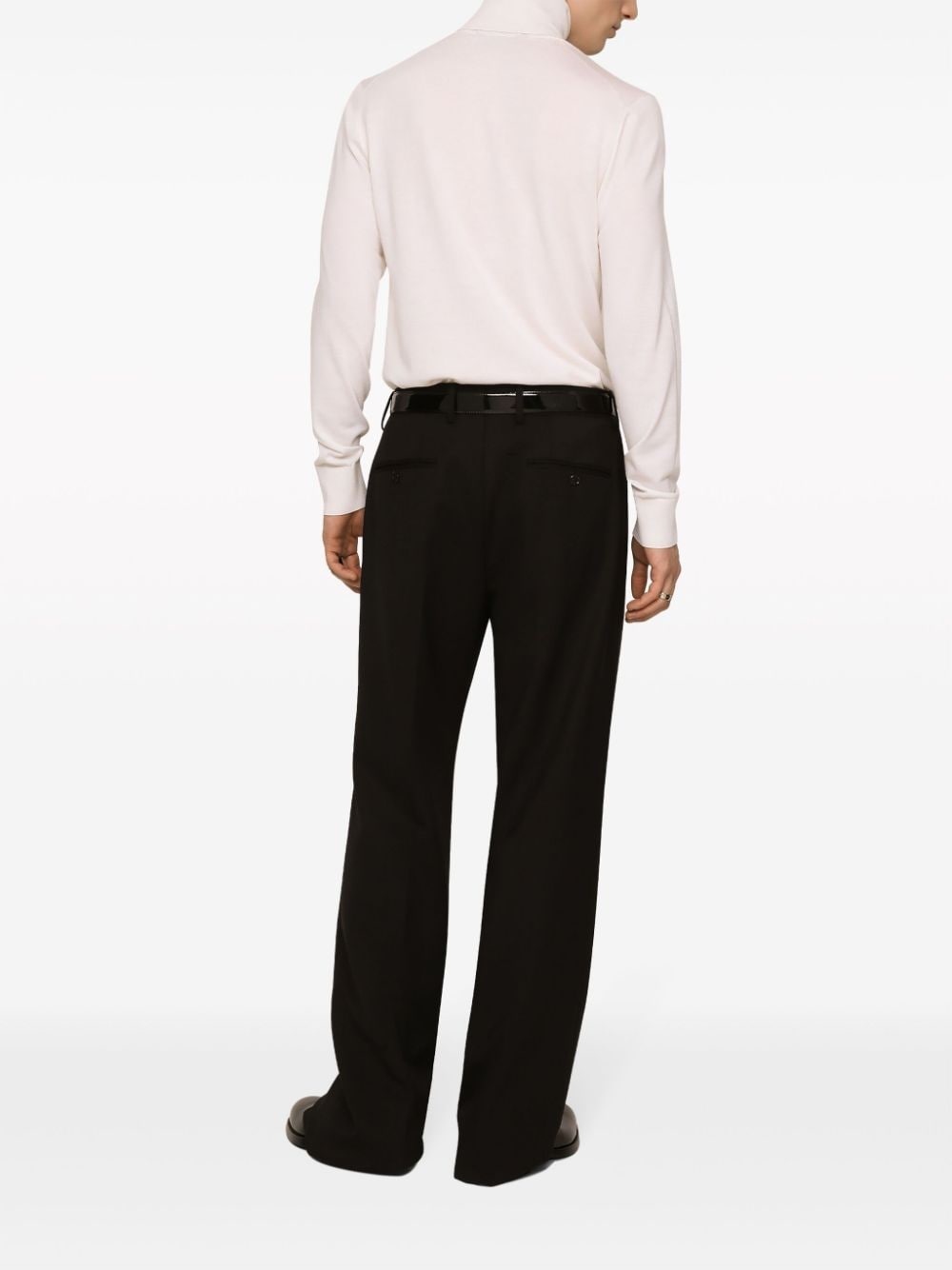 tailored pressed-crease trousers - 4