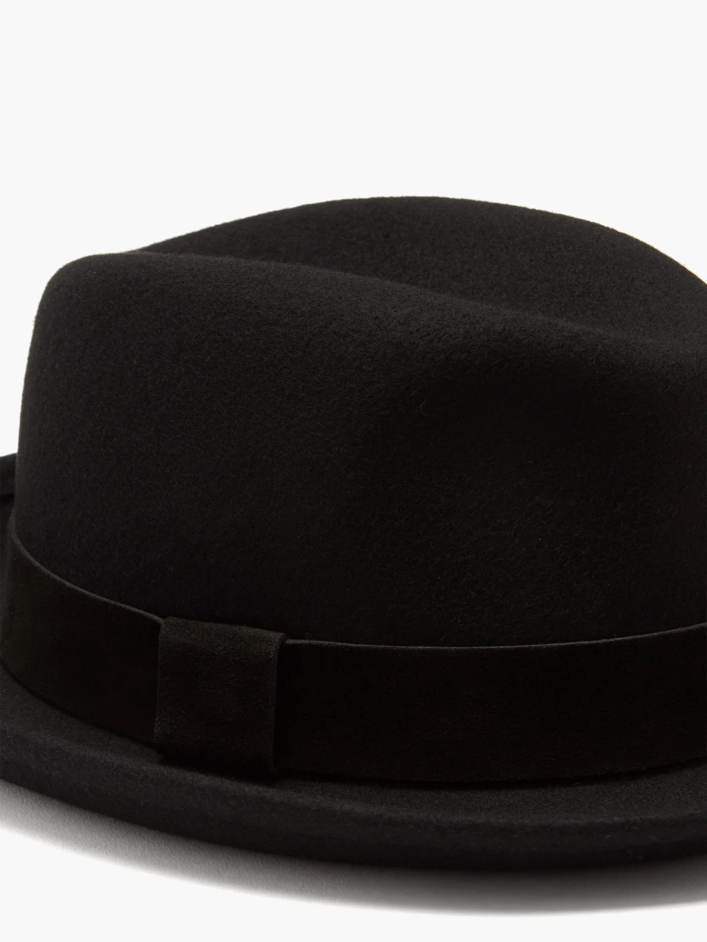 Embroidered wool fedora hat - 2