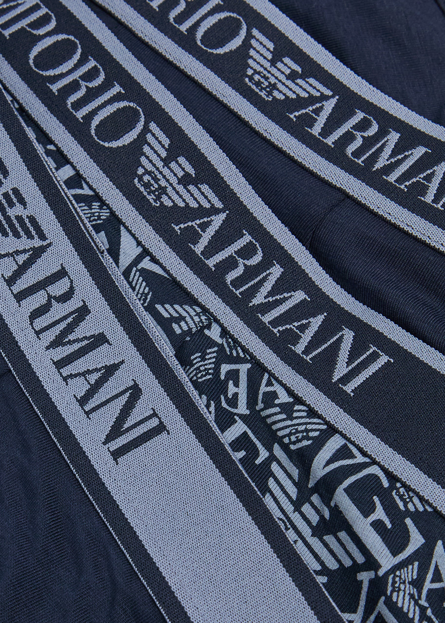 Emporio Armani Logo-jacquard Stretch-cotton Trunks - 2