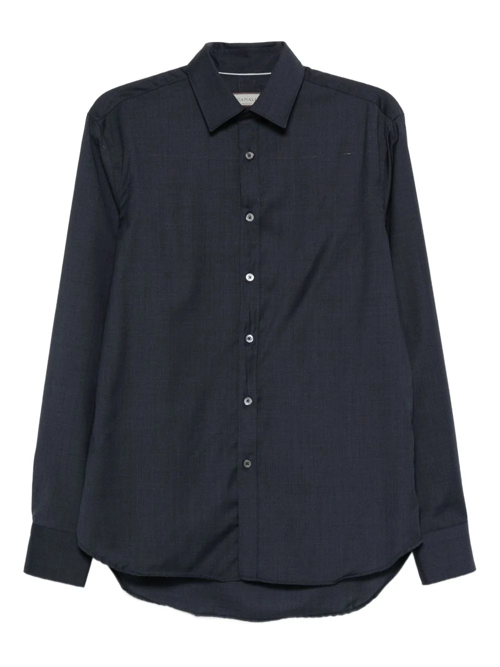 long-sleeve wool shirt - 1